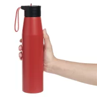   Sticla de apa, Everestus, 2610E18437, 700 ml, Ø6.6x26 cm, Otel, Plastic, Rosu
