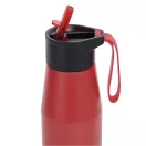Sticla de apa, Everestus, 2610E18437, 700 ml, Ø6.6x26 cm, Otel, Plastic, Rosu