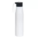 Sticla de apa, Everestus, 2610E18438, 700 ml, Ø6.6x26 cm, Otel, Plastic, Alb