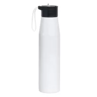   Sticla de apa, Everestus, 2610E18438, 700 ml, Ø6.6x26 cm, Otel, Plastic, Alb