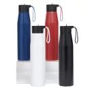 Sticla de apa, Everestus, 2610E18438, 700 ml, Ø6.6x26 cm, Otel, Plastic, Alb