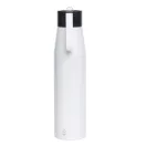 Sticla de apa, Everestus, 2610E18438, 700 ml, Ø6.6x26 cm, Otel, Plastic, Alb