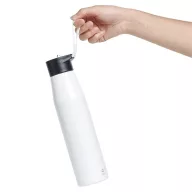   Sticla de apa, Everestus, 2610E18438, 700 ml, Ø6.6x26 cm, Otel, Plastic, Alb