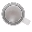 Cana de voiaj, Everestus, 2610E18479, 400 ml, Ø8.7x11.8 cm, Otel, Plastic, Alb
