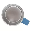 Cana de voiaj, Everestus, 2610E18480, 400 ml, Ø8.7x11.8 cm, Otel, Plastic, Albastru petrol