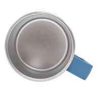   Cana de voiaj, Everestus, 2610E18480, 400 ml, Ø8.7x11.8 cm, Otel, Plastic, Albastru petrol