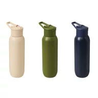   Sticla termoizolanta 600 ml, Everestus, 2601E12754, Ø7.4x26.4 cm, Otel, Plastic, Albastru bleumarin