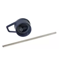   Sticla termoizolanta 600 ml, Everestus, 2601E12754, Ø7.4x26.4 cm, Otel, Plastic, Albastru bleumarin
