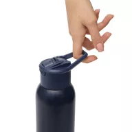   Sticla termoizolanta 600 ml, Everestus, 2601E12754, Ø7.4x26.4 cm, Otel, Plastic, Albastru bleumarin
