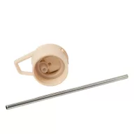   Sticla termoizolanta 600 ml, Everestus, 2601E12755, Ø7.4x26.4 cm, Otel, Plastic, Bej