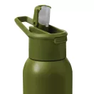 Sticla termoizolanta 600 ml, Everestus, 2601E12756, Ø7.4x26.4 cm, Otel, Plastic, Verde army