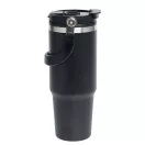 Sticla termos, Everestus, 2610E19264, 850 ml, Cu maner, Ø8.5x24.5 cm, Otel, Plastic, Negru