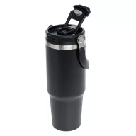  Sticla termos, Everestus, 2610E19264, 850 ml, Cu maner, Ø8.5x24.5 cm, Otel, Plastic, Negru