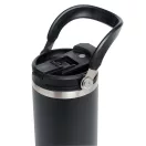 Sticla termos, Everestus, 2610E19264, 850 ml, Cu maner, Ø8.5x24.5 cm, Otel, Plastic, Negru