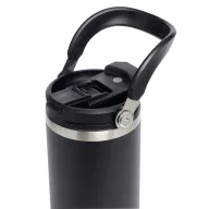   Sticla termos, Everestus, 2610E19264, 850 ml, Cu maner, Ø8.5x24.5 cm, Otel, Plastic, Negru