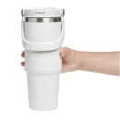 Sticla termos, Everestus, 2610E19265, 850 ml, Cu maner, Ø8.5x24.5 cm, Otel, Plastic, Alb