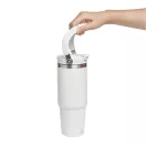 Sticla termos, Everestus, 2610E19265, 850 ml, Cu maner, Ø8.5x24.5 cm, Otel, Plastic, Alb