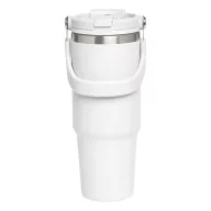   Sticla termos, Everestus, 2610E19265, 850 ml, Cu maner, Ø8.5x24.5 cm, Otel, Plastic, Alb
