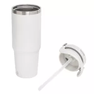   Sticla termos, Everestus, 2610E19265, 850 ml, Cu maner, Ø8.5x24.5 cm, Otel, Plastic, Alb