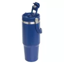 Sticla termos, Everestus, 2610E19266, 850 ml, Cu maner, Ø8.5x24.5 cm, Otel, Plastic, Albastru