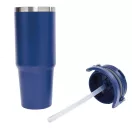 Sticla termos, Everestus, 2610E19266, 850 ml, Cu maner, Ø8.5x24.5 cm, Otel, Plastic, Albastru