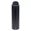 Sticla termos, Everestus, 2610E19245, 750 ml, Cu maner, Cu sistem de blocare, Ø7.7x27 cm, Otel, Plastic, Negru