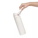 Sticla termos, Everestus, 2610E19246, 750 ml, Cu maner, Cu sistem de blocare, Ø7.7x27 cm, Otel, Plastic, Alb