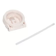   Sticla termos, Everestus, 2610E19246, 750 ml, Cu maner, Cu sistem de blocare, Ø7.7x27 cm, Otel, Plastic, Alb