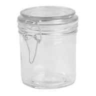   Borcan, Everestus, 21OCT0026, 280 ml, Ø7 x 10 cm, Sticla, Fier, Silicon, Transparent