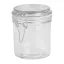 Borcan, Everestus, 21OCT0026, 280 ml, Ø7 x 10 cm, Sticla, Fier, Silicon, Transparent