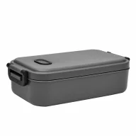   Caserola pentru pranz, 900 ml, 2401E14322, Everestus, 21x11.5x6 cm, Plastic, Gri