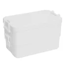 Cutie pranz, 1300 ml, 2509E14321, Everestus, 20.4x12.4x8 cm, Plastic, Alb