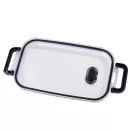 Caserola pentru pranz, Everestus, 2610E17306, 650 ml, 21.8x12x6.2 cm, Plastic, Otel, Negru