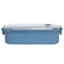 Caserola pentru pranz, Everestus, 2610E17307, 650 ml, 21.8x12x6.2 cm, Plastic, Otel, Albastru