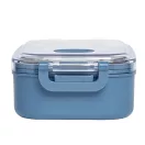 Caserola pentru pranz, Everestus, 2610E17307, 650 ml, 21.8x12x6.2 cm, Plastic, Otel, Albastru