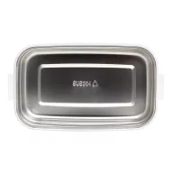   Caserola pentru pranz, Everestus, 2610E17308, 650 ml, 21.8x12x6.2 cm, Plastic, Otel, Alb