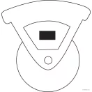 Useful Taietor de pizza, rosu
