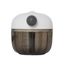 Tocator pentru fructe si legume, 2509E14404, Everestus, Ø9x9.5 cm, Plastic, Otel, Alb, Gri