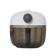  Tocator pentru fructe si legume, 2509E14404, Everestus, Ø9x9.5 cm, Plastic, Otel, Alb, Gri