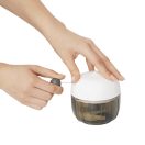 Tocator pentru fructe si legume, 2509E14404, Everestus, Ø9x9.5 cm, Plastic, Otel, Alb, Gri