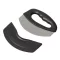 Taietor pizza, Everestus, 2601E12665, 15.4x12.8x2.2 cm, Otel, Plastic, Negru