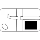 Set tocator si cutit branza, Everestus, 18SEP4037, 2 piese, 24x15x1 cm, Bambus, Otel, Maro
