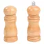 Set pentru sare si piper, Everestus, 18SEP3660, 2 piese,  Ø4.8x13.1 cm, Lemn, Otel, Ceramica, Silicon, Plastic, Maro