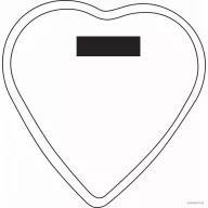 Wooden Heart Blat de taiat, lemn