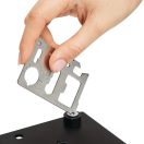 Unealta multifunctionala 11 functii, 2502E16271, Everestus, 7 x 4.5 x 0.1 cm, Otel, Argintiu