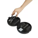 Set scule 24 piese, 2410E25445, Everestus, ø16 x 5.5 cm, Plastic, Argintiu, Negru