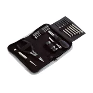   Set unelte 24 piese, gri si negru, Everestus, SS01CT, poliester, carbon otel, plastic