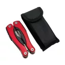 Instrument multifunctional, rosu, Everestus, UM06BS, otel inoxidabil, aluminiu, plastic, nailon