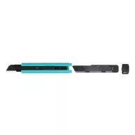   Cutter cu lama flexibila, 2509E14327, Everestus, 16.5x2.8x1.5 cm, Plastic, Otel, Turcoaz