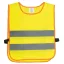 Vesta de siguranta pentru copii MINI HERO, poliester, galben, gri, portocaliu